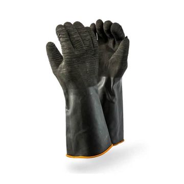 DROMEX RUBBER INDUSTRIAL GLOVES ELDOW LENGTH- ROUGH PALM (H2-40)