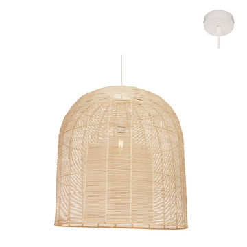 Tesse 420 - Pendant - E27 1x60w - Nature Woven Rattan