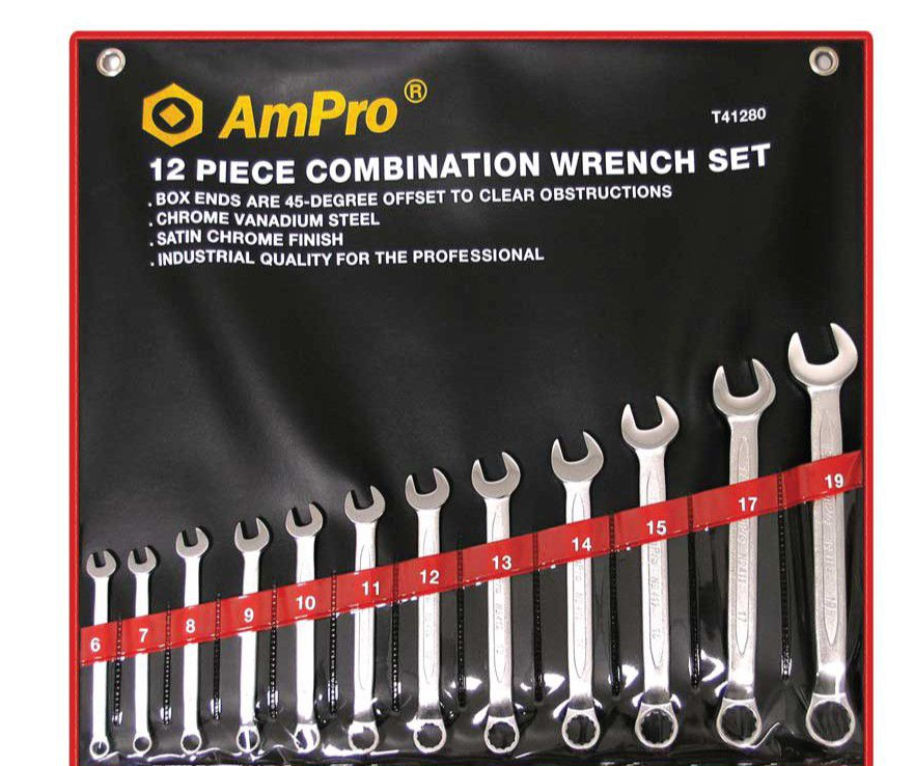 Ampro - 12Pc Combination Wrench Set (6 - 19mm)