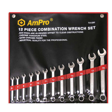 Ampro - 12Pc Combination Wrench Set (6 - 19mm)