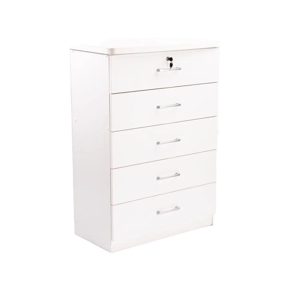 Vividitto - Barachiel 5 Drawer Chest - White