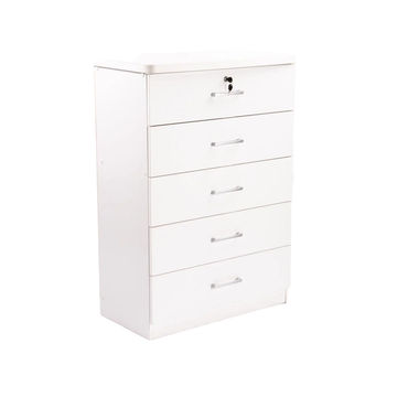 Vividitto - Barachiel 5 Drawer Chest - White