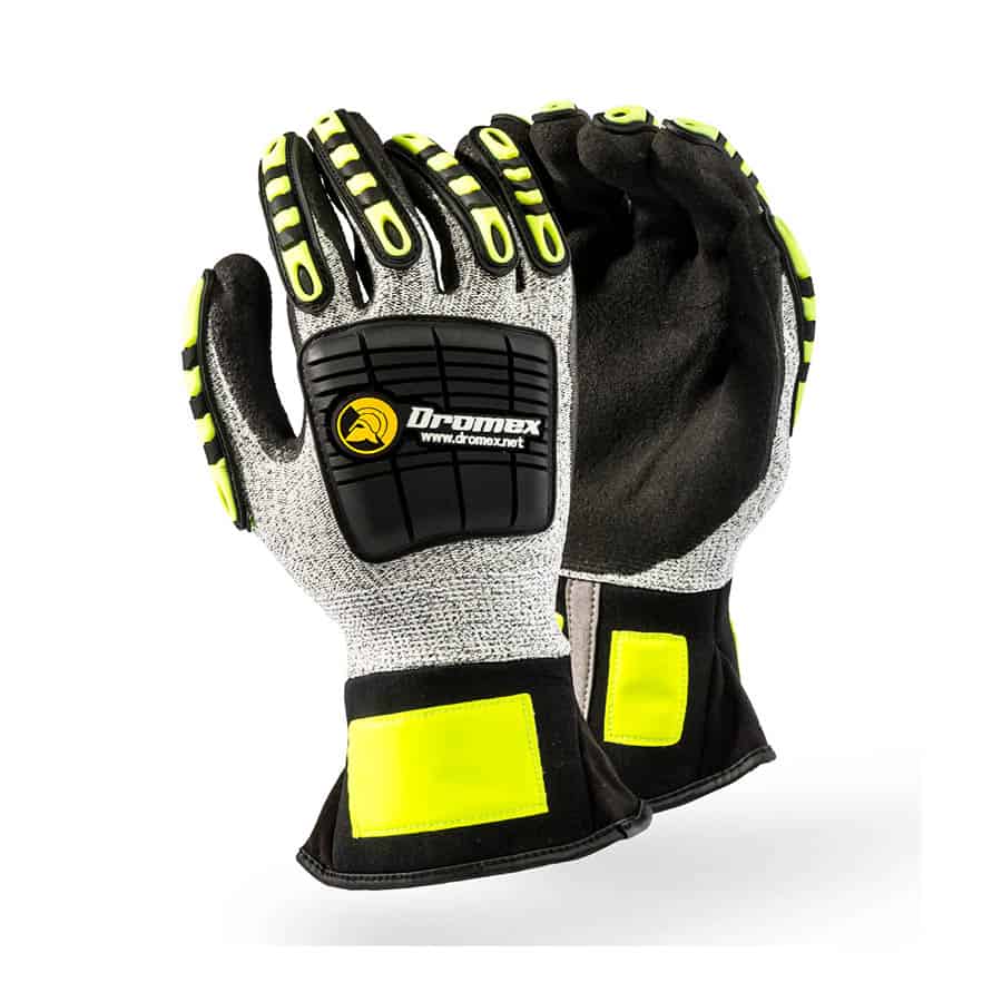 DROMEX MACH 777 IMPACT GLOVES SIZE 9/LARGE