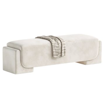 Ben Ottoman Velvet Beige