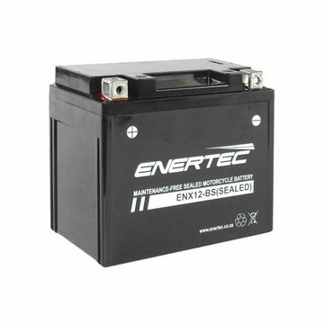 Enertec YTX12-BS 12V 12Ah AGM Motorcycle Battery