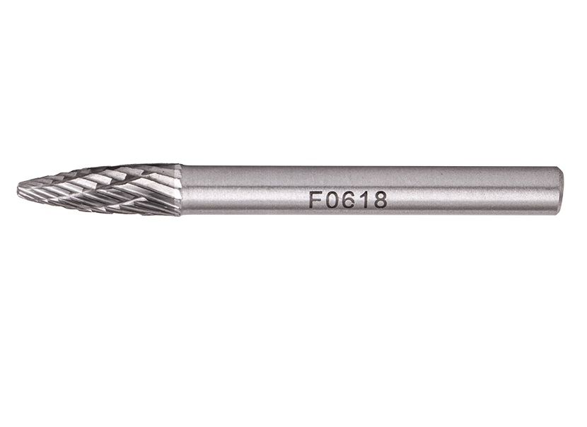 Tork Craft - Rotary Burr Tungsten 6x18x6mm Round Point - 3 Pack