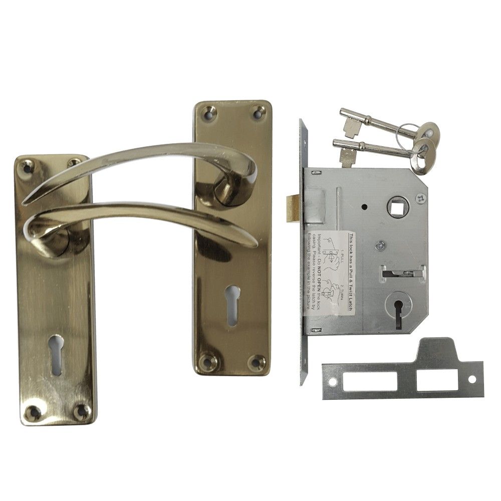 Antique Handle & 2 Lever Lockset