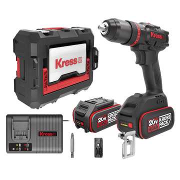20V CORDLESS 60NM IMP. DRILL C/W CHARGER +2X4AH BATTERIES