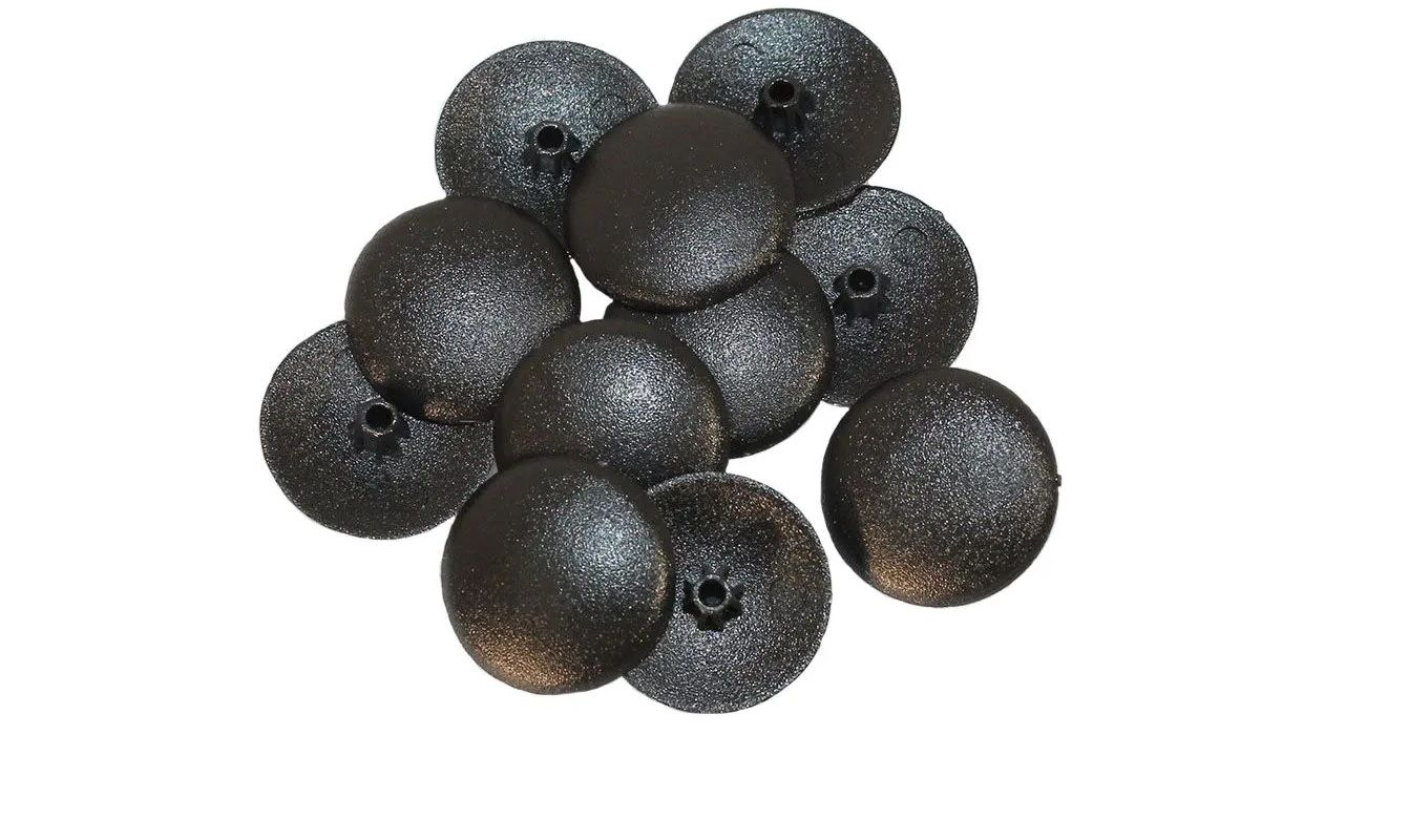 Pozi Screw Caps, Black, 100 Pieces (4 pack) BY WOODLY