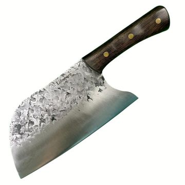 Lifespace 8" Hammered Cleaver with Curved Blade
