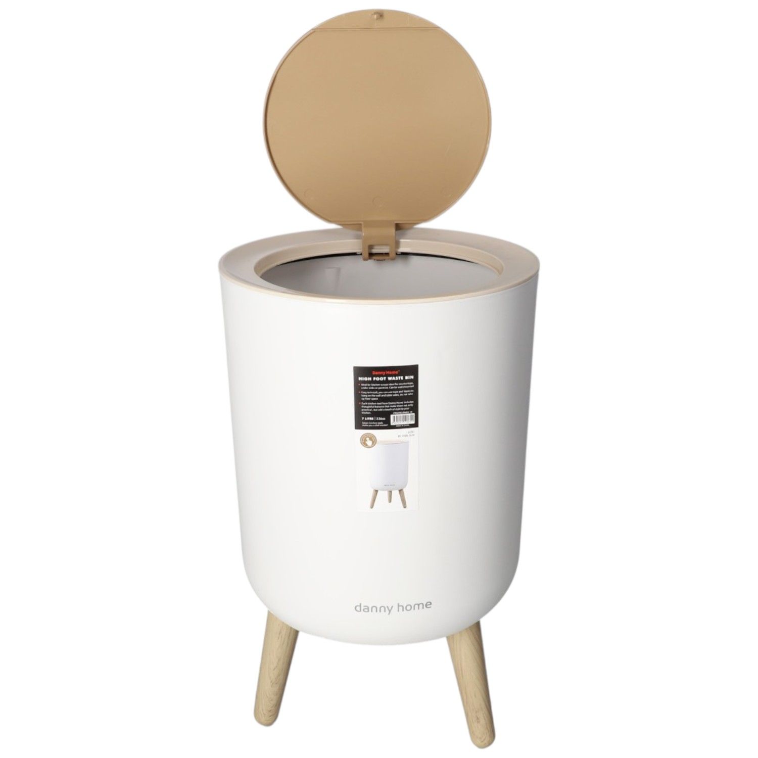 Danny Home High Foot Waste Bin 7L