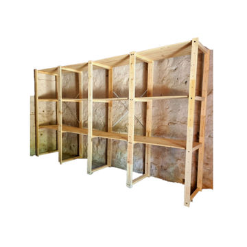 4-Bay Shelving Unit DIY kit with bases