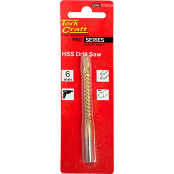Drill Saw 6Mm Tin. Coated Carded