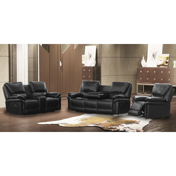 GOF Furniture – Poltrona Bonded Leather Recliner Sofa Set