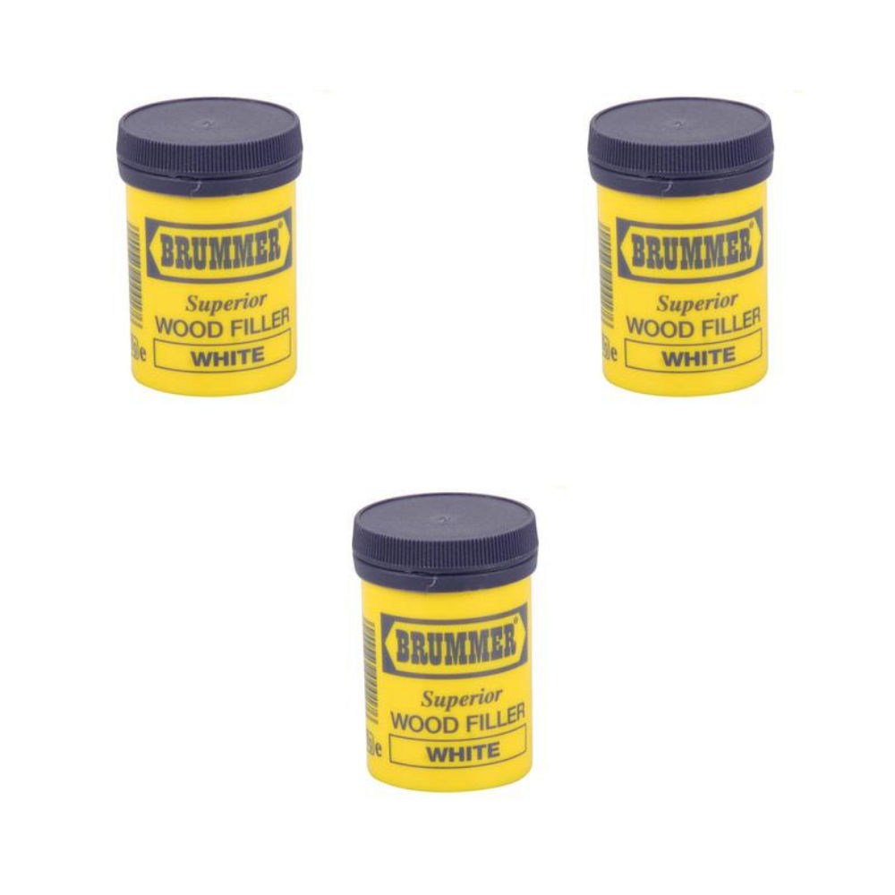 Brummer wood-filler 250g white 3 Tubs