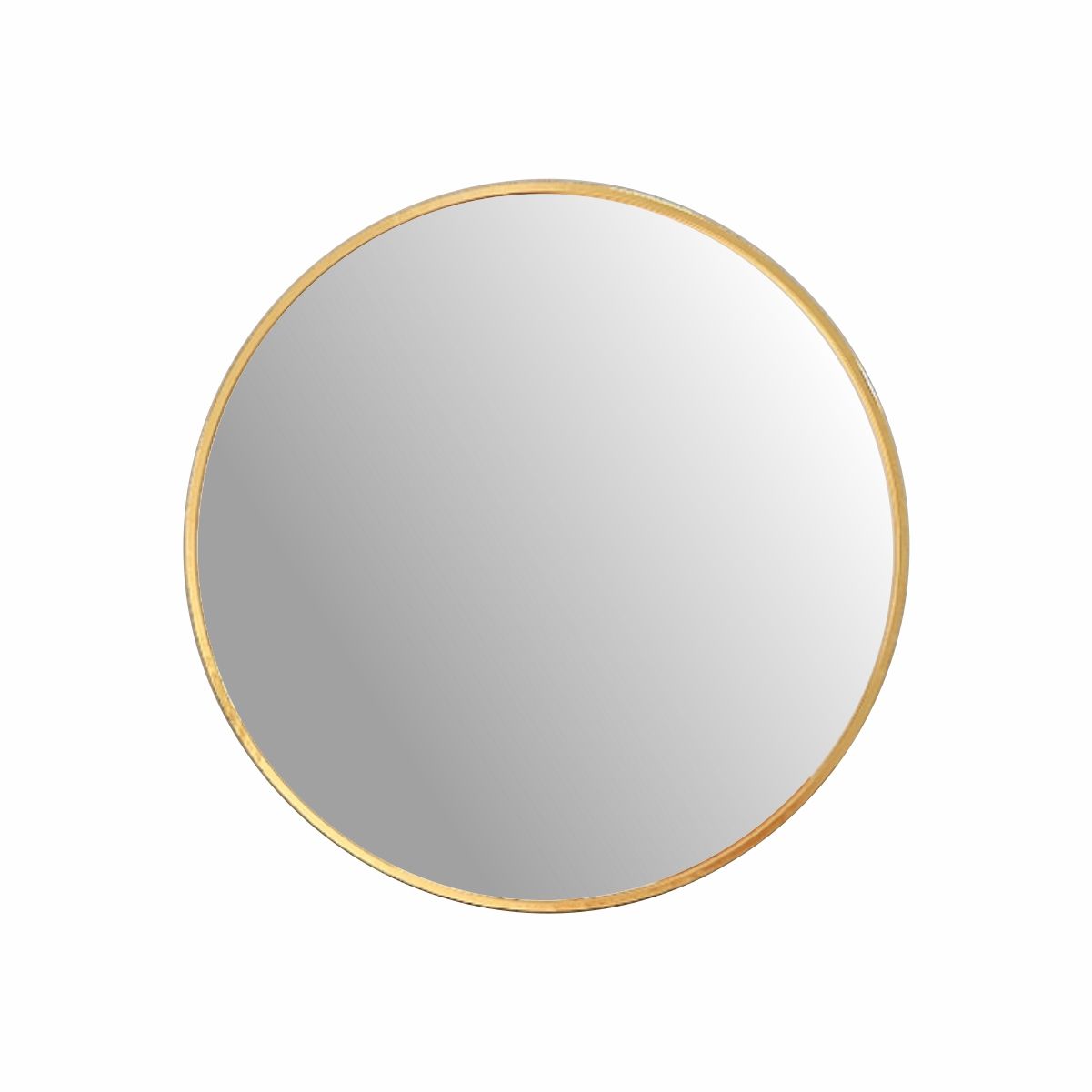 Modern Round Wall Mirror Aluminium Frame 969RG - 60cm Gold