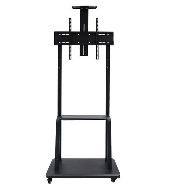 32-70 Inch Mobile Floor TV Mount Stand Trolley Cart 2 Shelves With Wheels