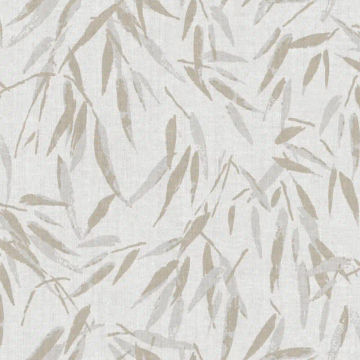 Wallpaper – Brushstroke Leaves – Taupe