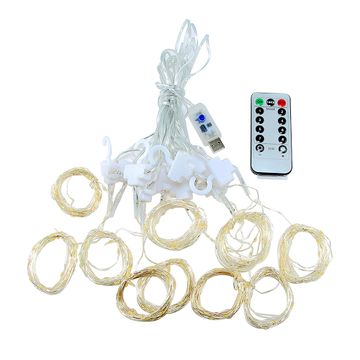 Remote Control LED Curtain String Light 3m by 3m