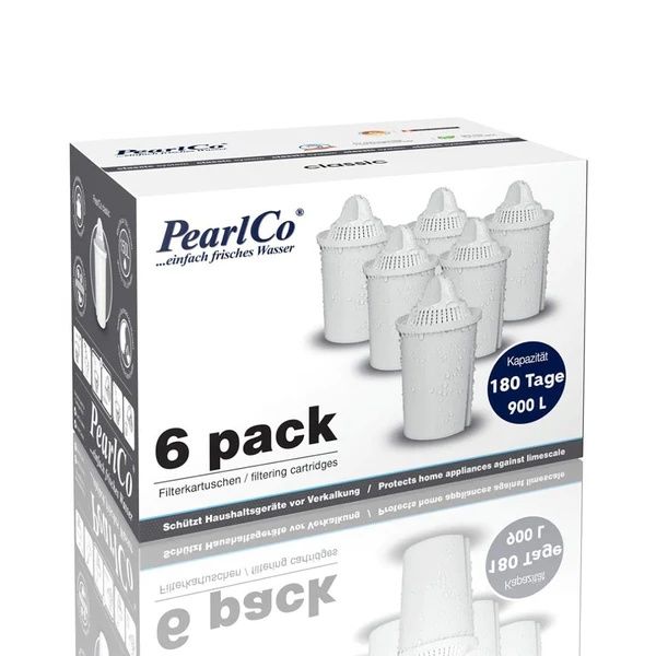 Water Filter Cartrages Classic - Brita Compatable - 6pk - PearlCo Germany