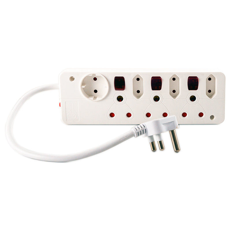 UNITED ELECTRICAL 7 Way Multiplug with Switches (P07B)