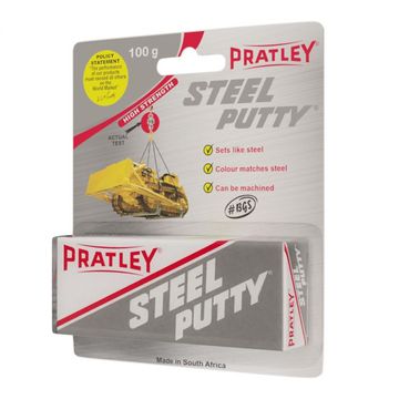 Pratley - Steel Putty 100g Per Pack New Packaging - 2 Pack