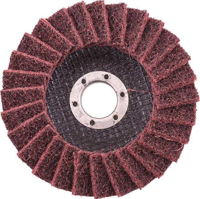 Flap Disc Non Woven 115mm x 22 Medium Red - 3 Pack