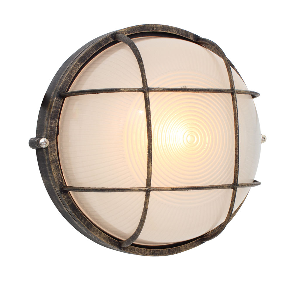 Round Large Grid B/Head 240mm BlackGold  1x100w
