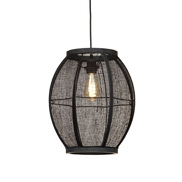 The Lighting Warehouse - Pendant Chrys  Black  Oval