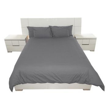 Rey's Fine Linen - Hotel Collection - Duvet Cover Set - 01 Pc Pack - Single - Smoked Pearl