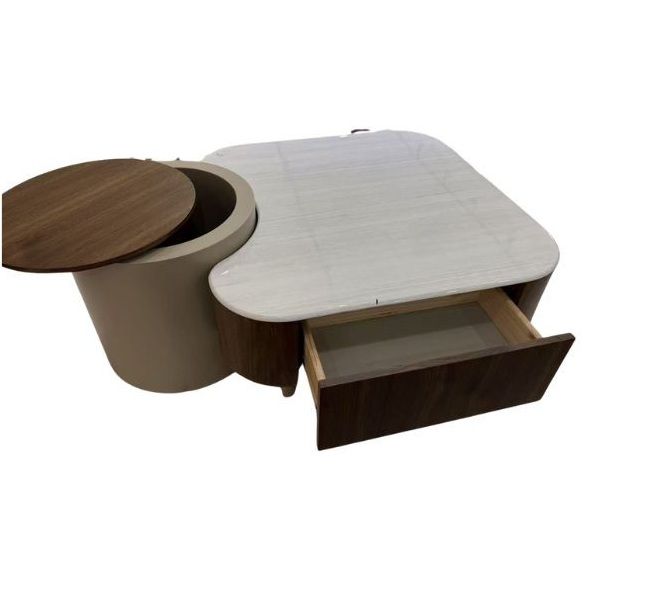 Wood Marble Coffee Table