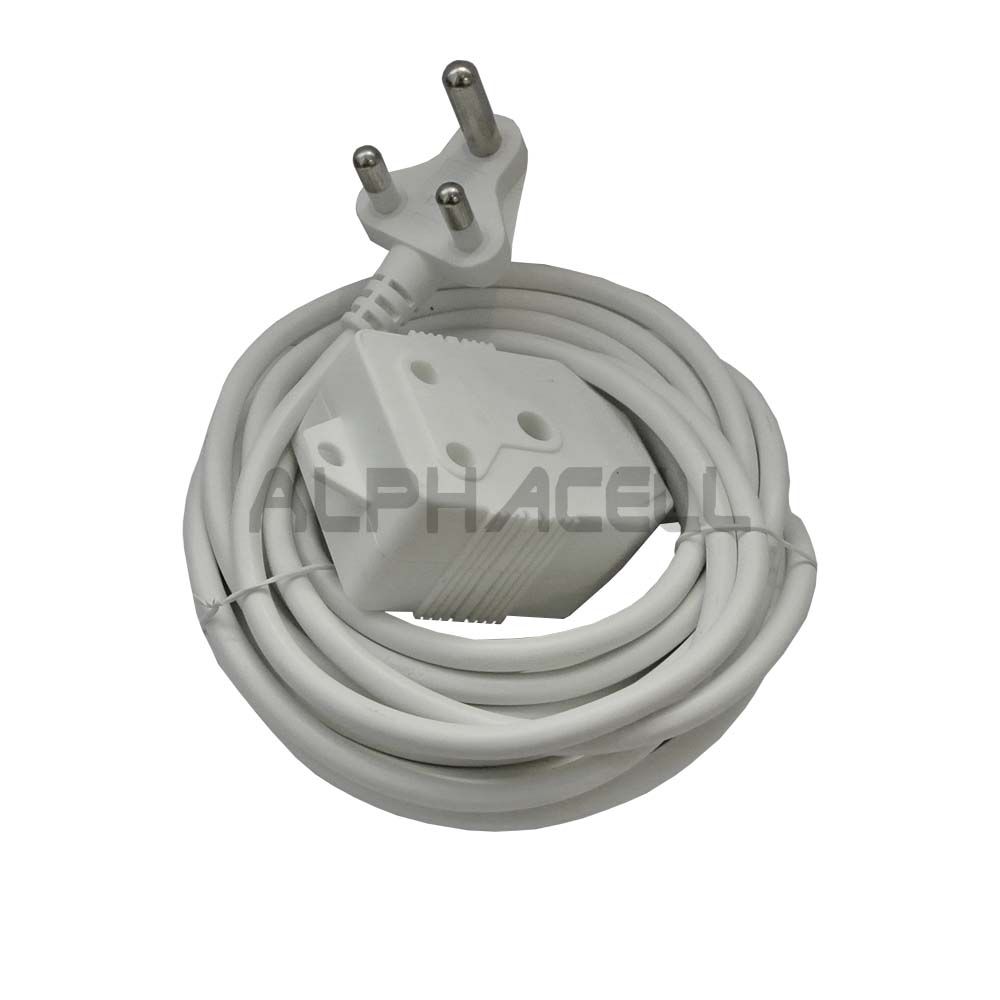 Extension Cord 10amp 5 Metre White