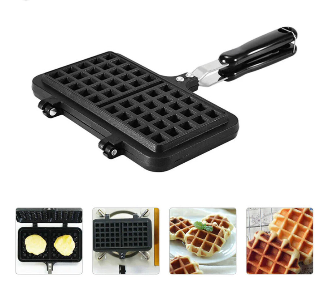 Non‑stick Two Sided Waffle Baking Pan