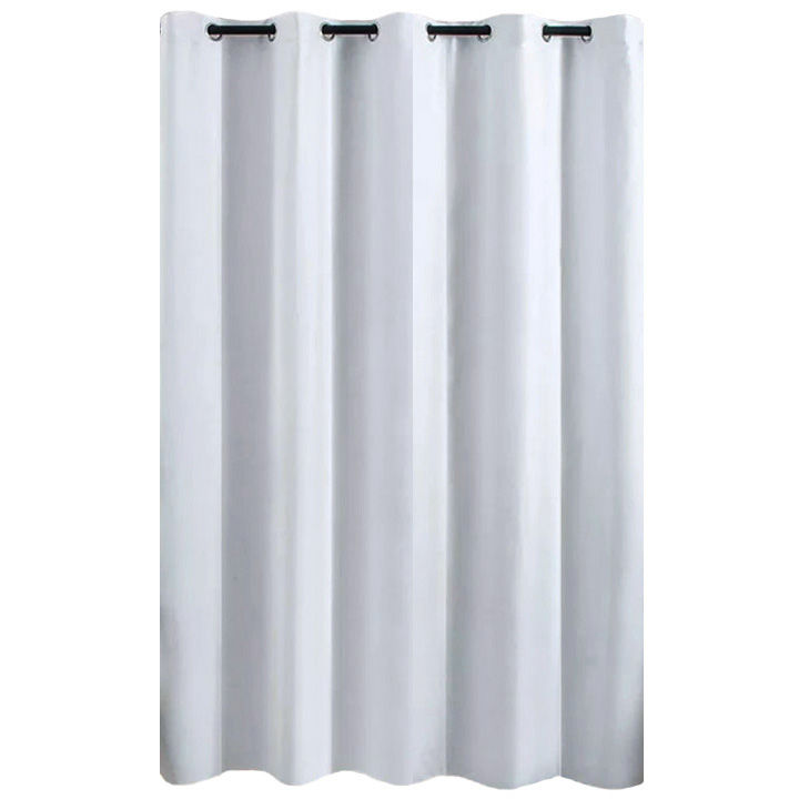 Matoc Readymade Curtain -100% Blackout -White -Eyelet -140cm W x 221cm H