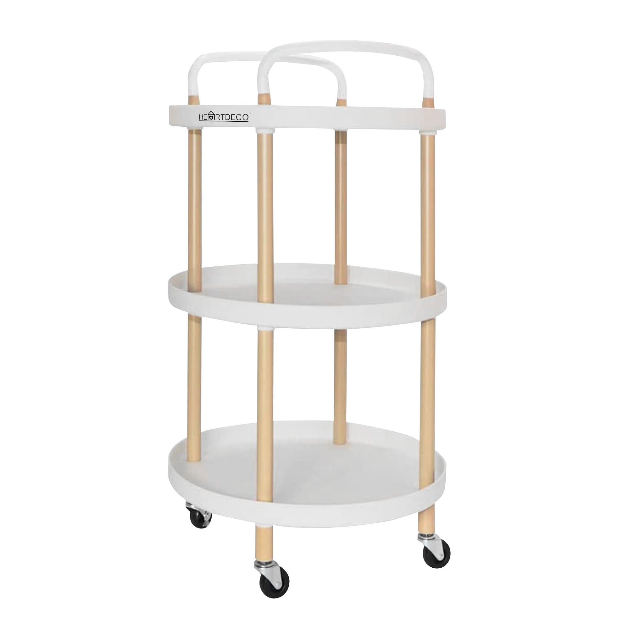 3 Tier Rolling Cart Storage Trolley