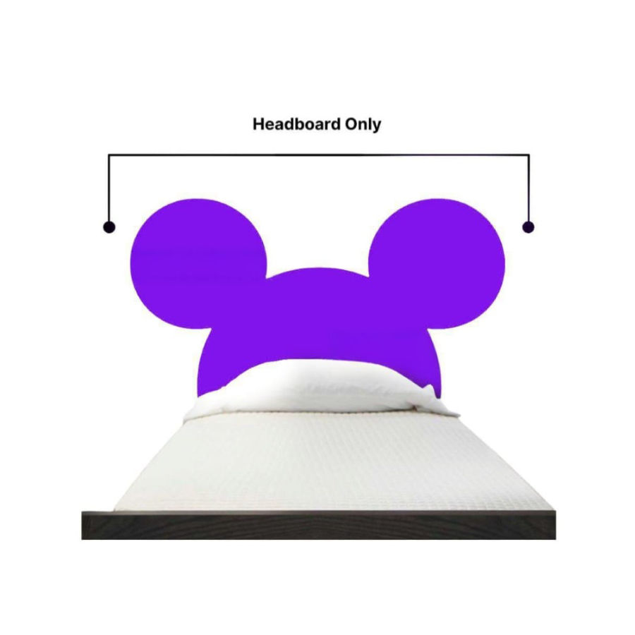 Purple Mickey mouse shape single