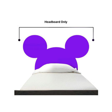 Purple Mickey mouse shape single