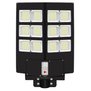 180W Solar Powered Street Light With Pole Arm + Remote Control - FA-5286