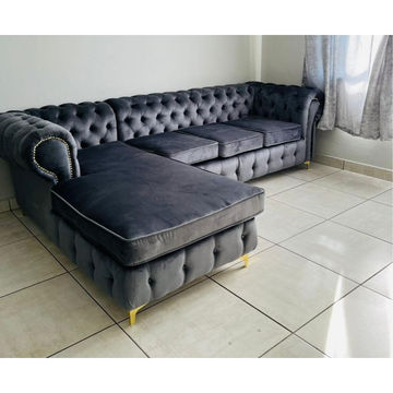 Modern Velvet Chesterfield Sofa
