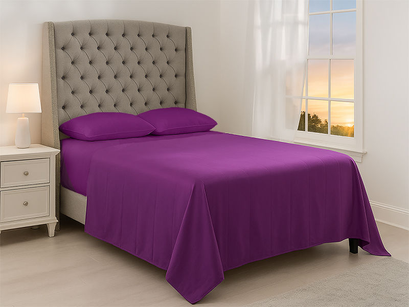 Simply Sleep - Everyday Collection Flat Sheet- 90GSM- Charisma - Double XL (6pc)