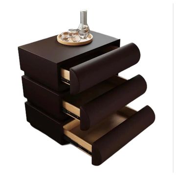 Modern Minimalist Bedside Table with 3 Drawers