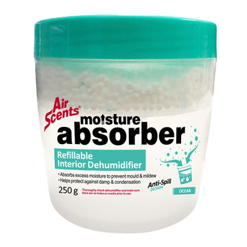 AIR SCENTS MOISTURE ABSORBER REFILLABLE OCEAN 250G