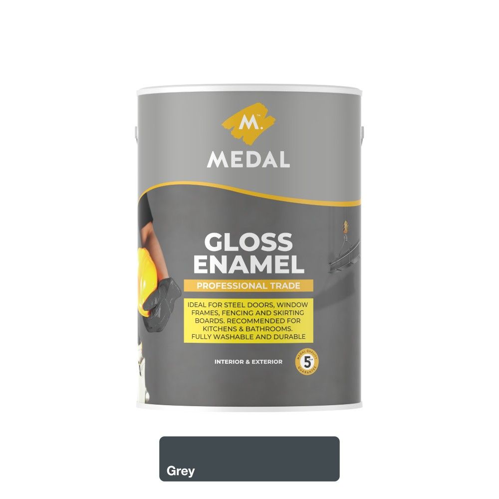 Medal Prof Trade Gloss Enamel Grey 5L