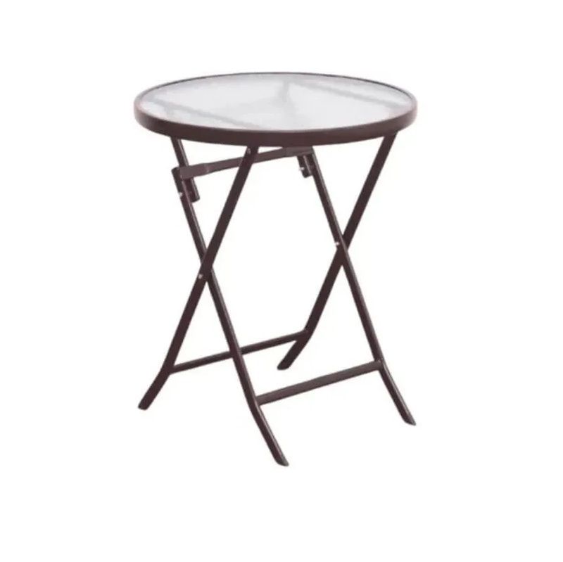 Folding Round Glass Table-80CM