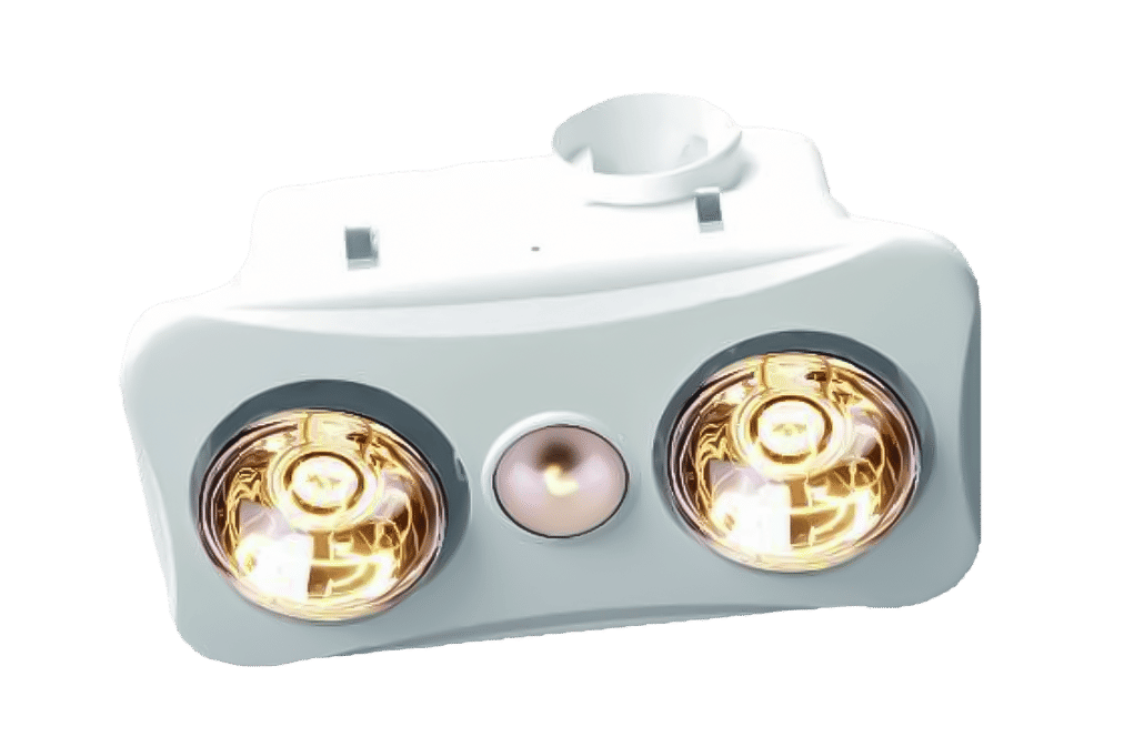 Bathroom Heating Lamp & Light 2 Lamp Plastic Finish