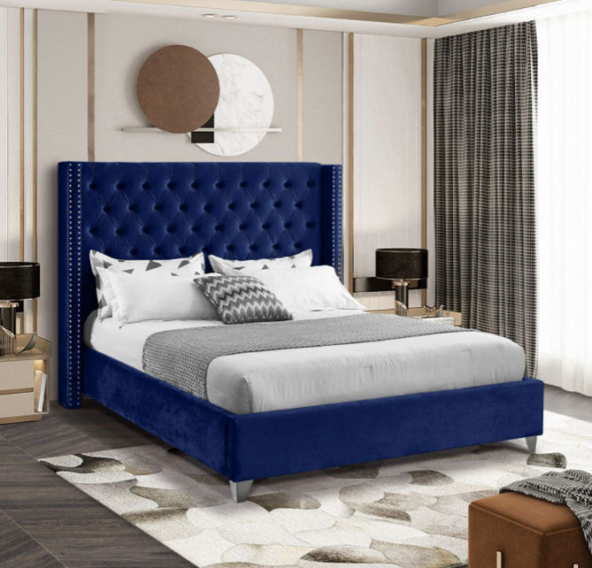 Kimberly Sleigh Bed King -Blue | LEROY MERLIN South Africa