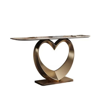 Luxury Heart Shaped Slate Entrance Table