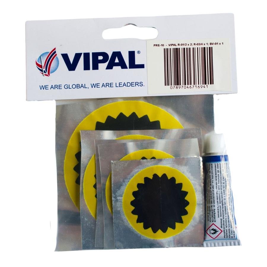 Vipal Tube Patch And Cement Pre Pack Of 6 + 1- 2 Pack
