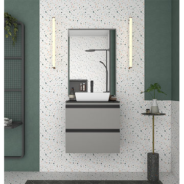 Cozimax Gaia Bathroom Vanity With Tempered Glass And Prisma Basin