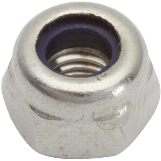 Nyloc nuts one-way stainless steel 4mm 25pc standers